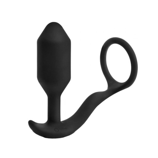 Вибропробка с кольцом b-Vibe Snug &amp; Tug